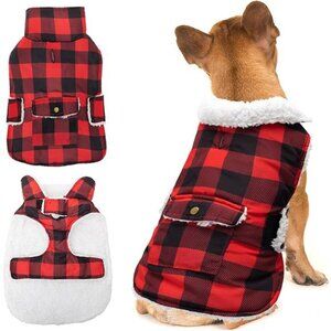 Dog Winter Coat Fleece Warm Thick Dog Jacket Clothes for Snow Rainy Small